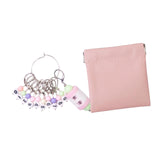 Maxbell Knitting Stitch Marker with Counter Lightweight DIY Crafts for Weaving Parts Silver A