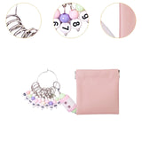 Maxbell Knitting Stitch Marker with Counter Lightweight DIY Crafts for Weaving Parts Silver A