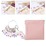 Maxbell Knitting Stitch Marker with Counter Lightweight DIY Crafts for Weaving Parts Silver A