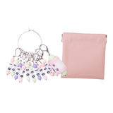 Maxbell Knitting Stitch Marker with Counter Lightweight DIY Crafts for Weaving Parts Silver B