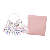 Maxbell Knitting Stitch Marker with Counter Lightweight DIY Crafts for Weaving Parts Silver B