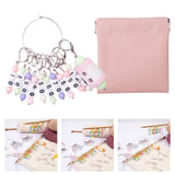 Maxbell Knitting Stitch Marker with Counter Lightweight DIY Crafts for Weaving Parts Silver B