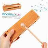 Maxbell Wood Block for Music Class for Kids Adults Wooden Hand Percussion Instrument