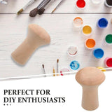 Maxbell Wooden Mushroom Handles Clay Tools Clay Molding Tools Sculpture Pottery Tool