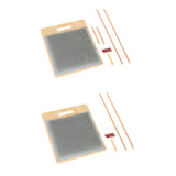 Maxbell Wool Blending Board Making Mixing Craft Carding Brush Set with stand