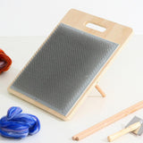 Maxbell Wool Blending Board Making Mixing Craft Carding Brush Set with stand
