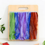 Maxbell Wool Blending Board Making Mixing Craft Carding Brush Set without stand