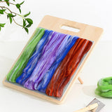 Maxbell Wool Blending Board Making Mixing Craft Carding Brush Set without stand