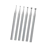 Maxbell 6Pcs Round Cup Burr High Performance Jewelry Making Tool Jewelry Making Burs
