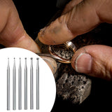 Maxbell 6Pcs Round Cup Burr High Performance Jewelry Making Tool Jewelry Making Burs
