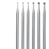 Maxbell 6Pcs Round Cup Burr High Performance Jewelry Making Tool Jewelry Making Burs