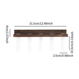 Maxbell Wall Hanging Propagation Station with Wooden Stand Clear for Bedroom Balcony