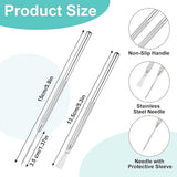 Maxbell 6Pcs Clay Pin Tools Pottery Sculpting Tools for Ceramics Claywork DIY Crafts