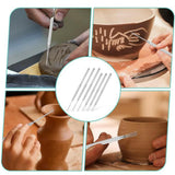 Maxbell 6Pcs Clay Pin Tools Pottery Sculpting Tools for Ceramics Claywork DIY Crafts