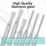 Maxbell 6Pcs Clay Pin Tools Pottery Sculpting Tools for Ceramics Claywork DIY Crafts