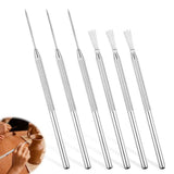Maxbell 6Pcs Clay Pin Tools Pottery Sculpting Tools for Ceramics Claywork DIY Crafts