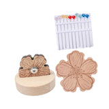 Maxbell Magnetic Pin Holder with 10 Pins for Quilting Cross Stitch
