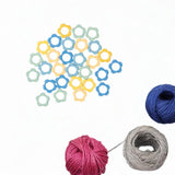Maxbell Knitting Stitch Markers 30x Colorful Knit Needle Clip for DIY Handmade Craft