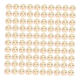 Maxbell 100Pcs Smiling Doll Head Wooden Beads with Faces Kids Loose Beads for Crafts Style C