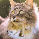 Maxbell Metal Craft Bells Hanging Ornament for Halloween Thanksgiving Christmas Tree 10Pcs