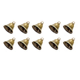 Maxbell Metal Craft Bells Hanging Ornament for Halloween Thanksgiving Christmas Tree 10Pcs