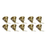 Maxbell Metal Craft Bells Hanging Ornament for Halloween Thanksgiving Christmas Tree 10Pcs