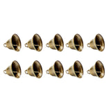 Maxbell Metal Craft Bells Hanging Ornament for Halloween Thanksgiving Christmas Tree 10Pcs