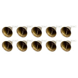 Maxbell Metal Craft Bells Hanging Ornament for Halloween Thanksgiving Christmas Tree 10Pcs