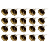 Maxbell Metal Craft Bells Hanging Ornament for Halloween Thanksgiving Christmas Tree 20Pcs