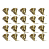 Maxbell Metal Craft Bells Hanging Ornament for Halloween Thanksgiving Christmas Tree 20Pcs
