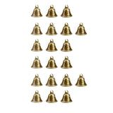 Maxbell Metal Craft Bells Hanging Ornament for Halloween Thanksgiving Christmas Tree 20Pcs