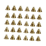 Maxbell Metal Craft Bells Hanging Ornament for Halloween Thanksgiving Christmas Tree 30Pcs