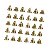 Maxbell Metal Craft Bells Hanging Ornament for Halloween Thanksgiving Christmas Tree 30Pcs