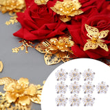 Maxbell 10 Pieces Flower Rhinestone Flatback Embellishments Wedding Shoes