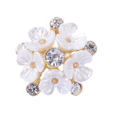 Maxbell 10 Pieces Flower Rhinestone Flatback Embellishments Wedding Shoes
