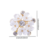 Maxbell 10 Pieces Flower Rhinestone Flatback Embellishments Wedding Shoes