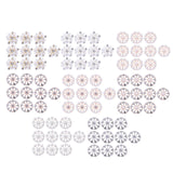 Maxbell 10 Pieces Flower Rhinestone Flatback Embellishments Wedding Shoes