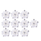 Maxbell 10 Pieces Flower Rhinestone Flatback Embellishments Wedding Shoes