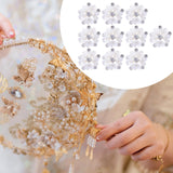Maxbell 10 Pieces Flower Rhinestone Flatback Embellishments Wedding Shoes