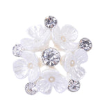 Maxbell 10 Pieces Flower Rhinestone Flatback Embellishments Wedding Shoes
