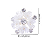 Maxbell 10 Pieces Flower Rhinestone Flatback Embellishments Wedding Shoes