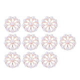 Maxbell 10 Pieces Flower Rhinestone Flatback Embellishments Wedding Shoes
