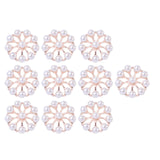 Maxbell 10 Pieces Flower Rhinestone Flatback Embellishments Wedding Shoes