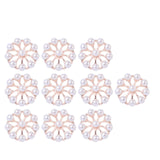 Maxbell 10 Pieces Flower Rhinestone Flatback Embellishments Wedding Shoes