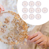 Maxbell 10 Pieces Flower Rhinestone Flatback Embellishments Wedding Shoes