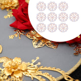 Maxbell 10 Pieces Flower Rhinestone Flatback Embellishments Wedding Shoes