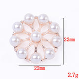 Maxbell 10 Pieces Flower Rhinestone Flatback Embellishments Wedding Shoes