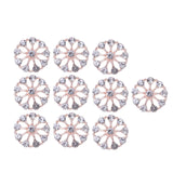 Maxbell 10 Pieces Flower Rhinestone Flatback Embellishments Wedding Shoes
