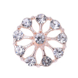 Maxbell 10 Pieces Flower Rhinestone Flatback Embellishments Wedding Shoes