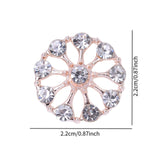 Maxbell 10 Pieces Flower Rhinestone Flatback Embellishments Wedding Shoes
